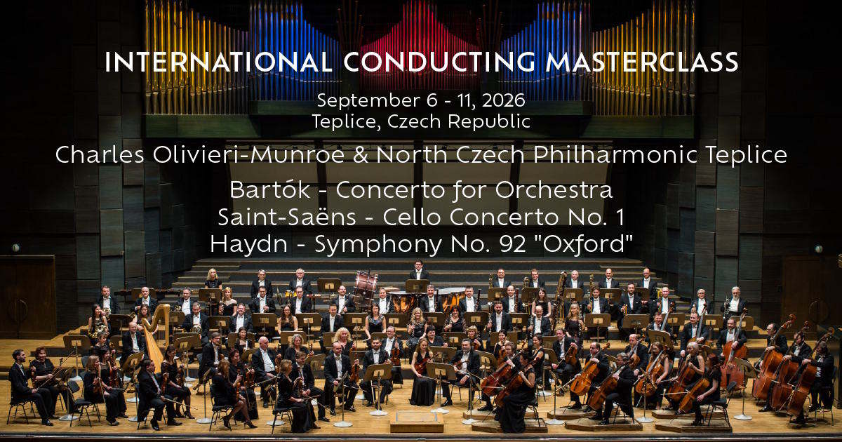 Masterclasses for Conductors